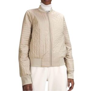 Lululemon Women’s Non-Stop Reversible Bomber
Jacket Size 6 Color is Raw Linen